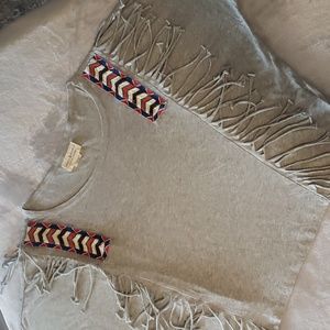 Ralph Lauren Fringed Top with beadwork